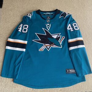 NHL Fanatics Tomas Hertl San Jose Sharks Stitched Jersey XL